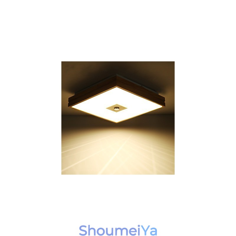 モダンコンテンポラリーミニスタイル絵画木製竹フラッシュマウント