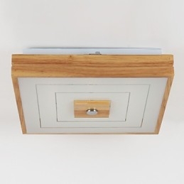 モダンコンテンポラリーミニスタイル絵画木製竹フラッシュマウント