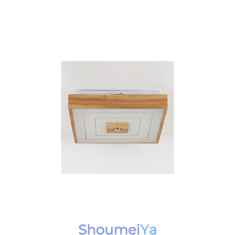 モダンコンテンポラリーミニスタイル絵画木製竹フラッシュマウント