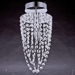 フラッシュマウント クリスタル モダン コンテンポラリー アウトドア メタル