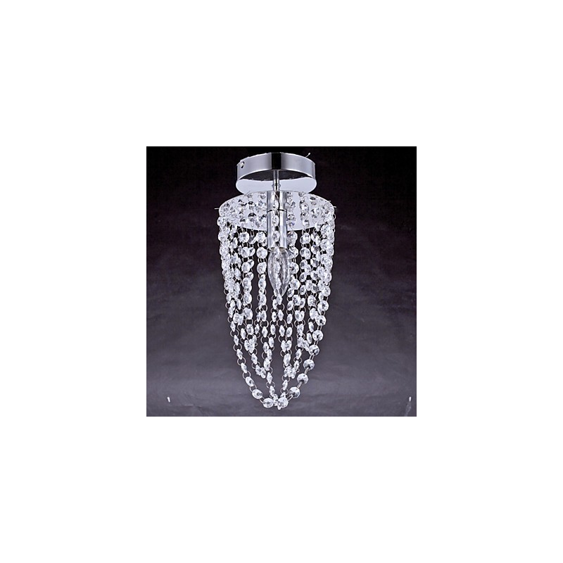 フラッシュマウント クリスタル モダン コンテンポラリー アウトドア メタル