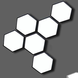 吸収ドームライト六角形幾何学ライトランプ