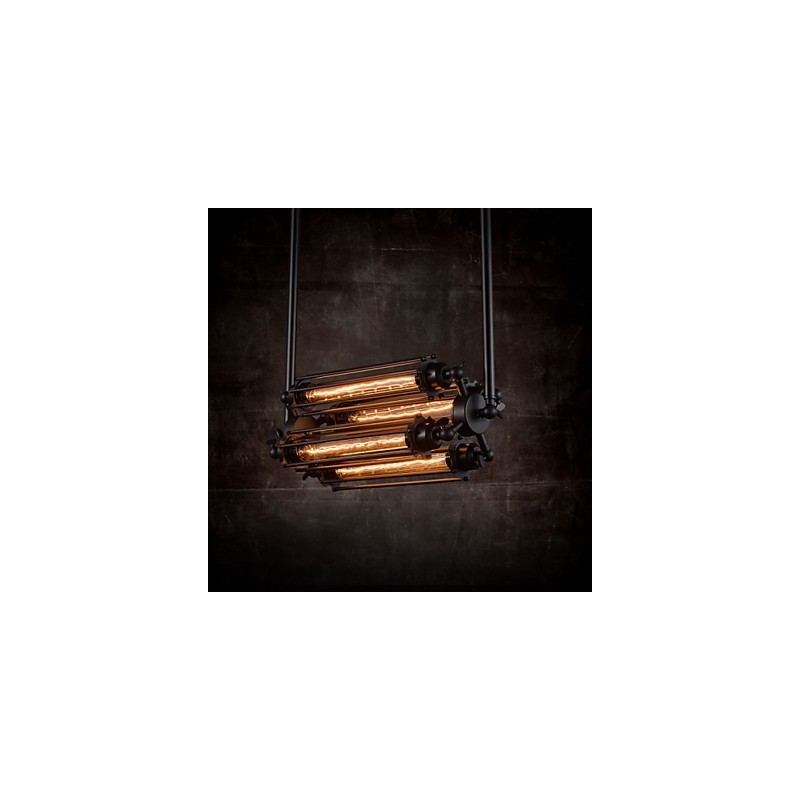 ラスティックロッジレトロミニスタイル電気メッキメタルシャンデリア