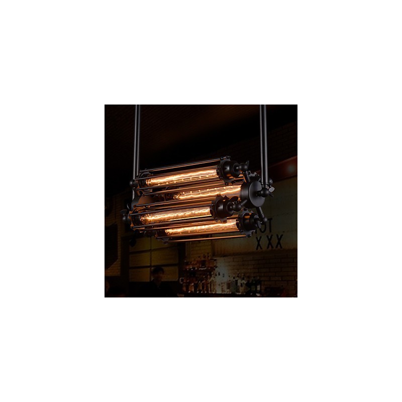 ラスティックロッジレトロミニスタイル電気メッキメタルシャンデリア