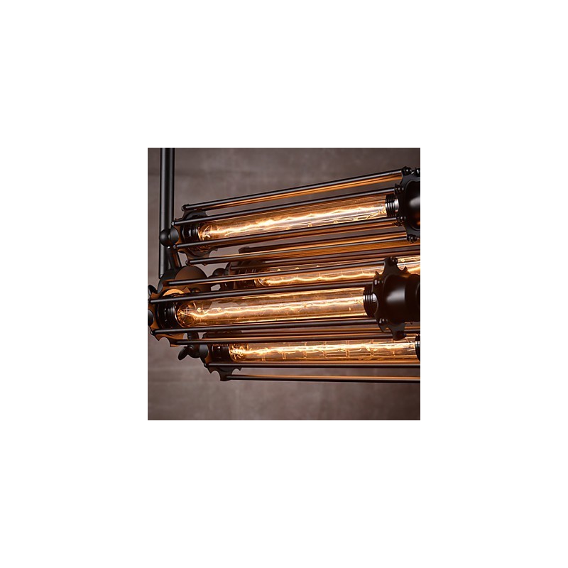 ラスティックロッジレトロミニスタイル電気メッキメタルシャンデリア