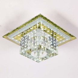 クリスタル天井ランプ スポットライト SMD 3W クリエイティブランプ チューブライト カラフルカラー ドームライト