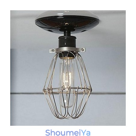 カントリーペインティングメタルフラッシュマウント