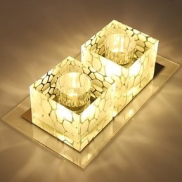27*15*5CM クリスタル天井ランプ スポットライト SMD 6W クリエイティブランプ チューブライト カラフルカラー ドームライト