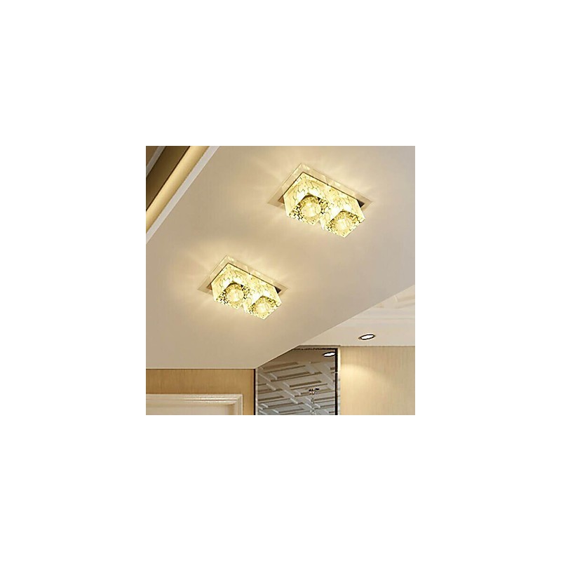 27*15*5CM クリスタル天井ランプ スポットライト SMD 6W クリエイティブランプ チューブライト カラフルカラー ドームライト