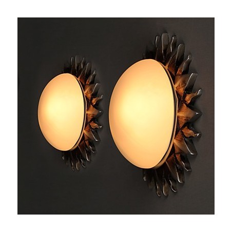 26*8CM 現代的で縮小された漫画アートひまわりがドームの光を吸収します