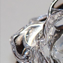 モダンコンテンポラリークリスタルミニスタイル電気メッキメタルフラッシュマウント