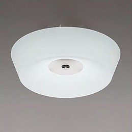 77W モダンコンテンポラリークロームメタルフラッシュマウント