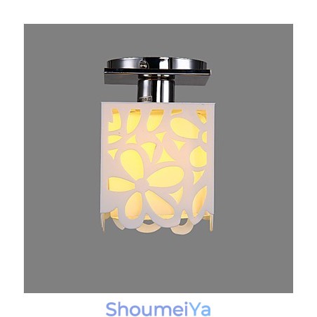 ラスティックロッジミニスタイル電気メッキフラッシュマウントライト