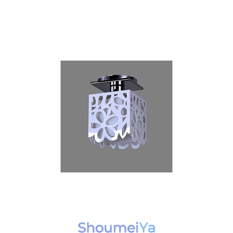 ラスティックロッジミニスタイル電気メッキフラッシュマウントライト