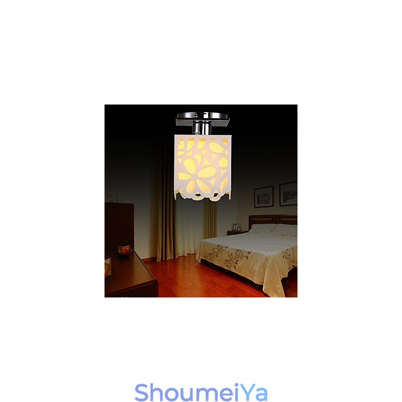 ラスティックロッジミニスタイル電気メッキフラッシュマウントライト