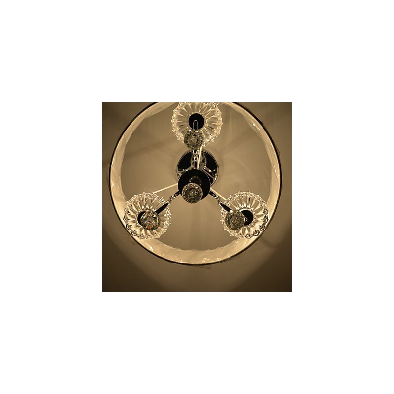 モダンで現代的なクリスタル電気メッキシャンデリア