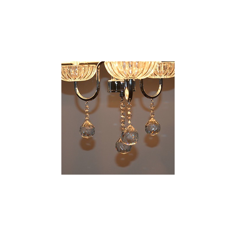 モダンで現代的なクリスタル電気メッキシャンデリア