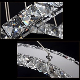 クリスタルペンダントライト 天井照明 クリアクリスタル ラウンド 4リング 40CM 60CM 80CM ソース器具