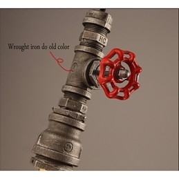 レトロな吊り下げランプはロフトの装飾の役割を果たします田舎の工業用パイプペンダントランプ