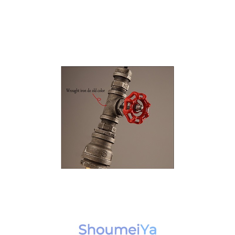 レトロな吊り下げランプはロフトの装飾の役割を果たします田舎の工業用パイプペンダントランプ