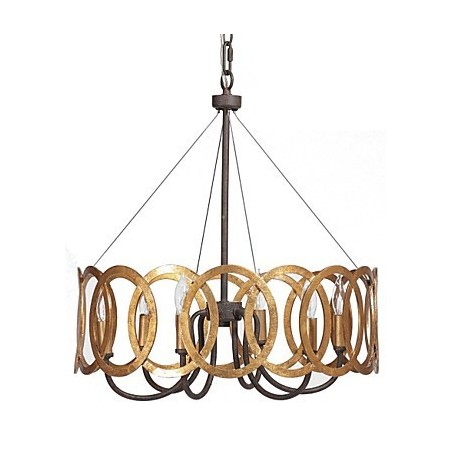 伝統的なクラシックなゴールドメタルシャンデリア