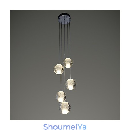 モダンなペンダントライト ペンダントランプライト G4 レトロフィット クロームメッキ クリスタル 階段ライト用