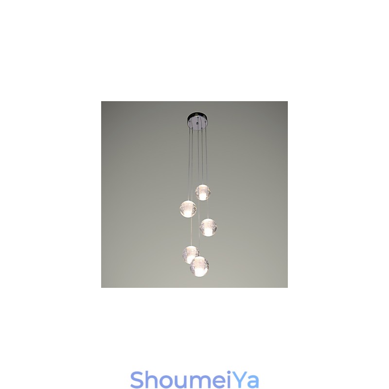 モダンなペンダントライト ペンダントランプライト G4 レトロフィット クロームメッキ クリスタル 階段ライト用