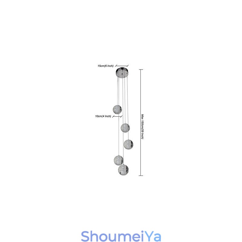 モダンなペンダントライト ペンダントランプライト G4 レトロフィット クロームメッキ クリスタル 階段ライト用