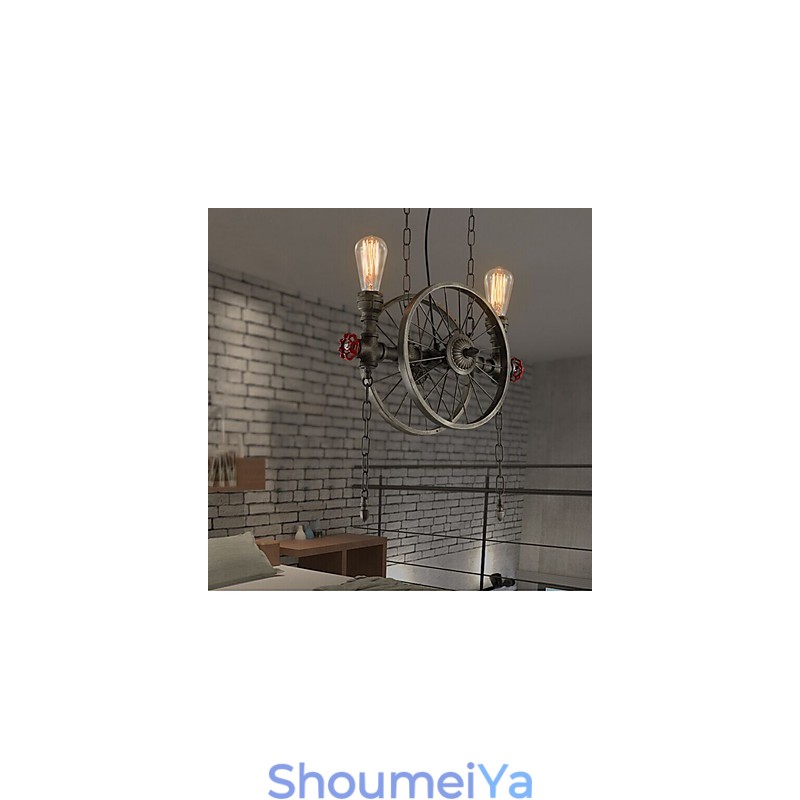 アメリカンアイアンホイールシャンデリア