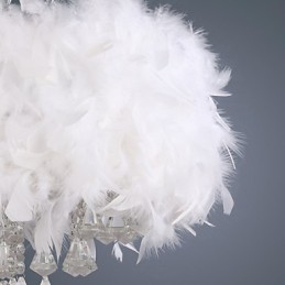 モダンコンテンポラリードラムクリスタルミニスタイル電気メッキペンダントライト