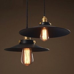 ヨーロッパスタイルのレトロクラシックペンダントライトアートドロップライト電球直径22CM