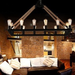 カントリーデザイナーのペイントメタルペンダントライト