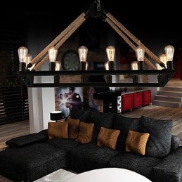 カントリーデザイナーのペイントメタルペンダントライト