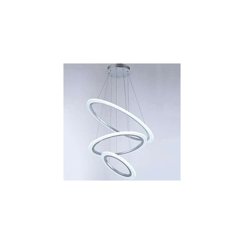 アクリルペンダントライトランプシャンデリア天井照明DIY 3リング付き