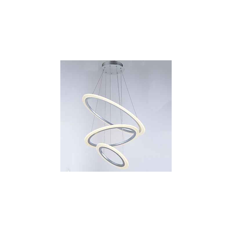 アクリルペンダントライトランプシャンデリア天井照明DIY 3リング付き