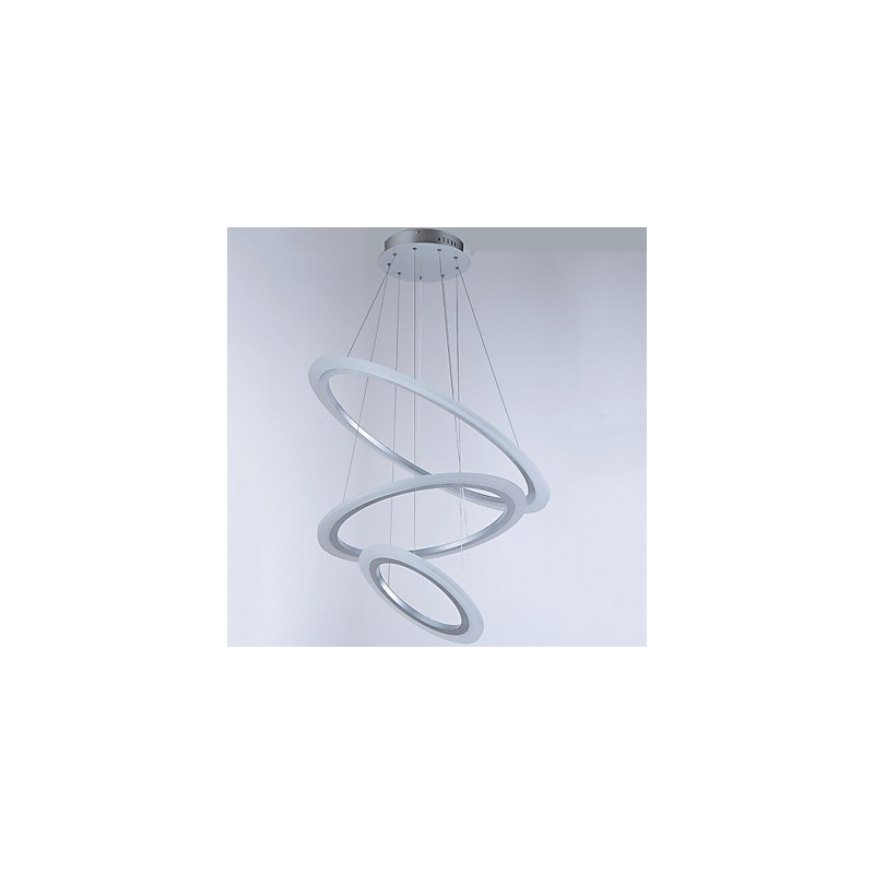 アクリルペンダントライトランプシャンデリア天井照明DIY 3リング付き