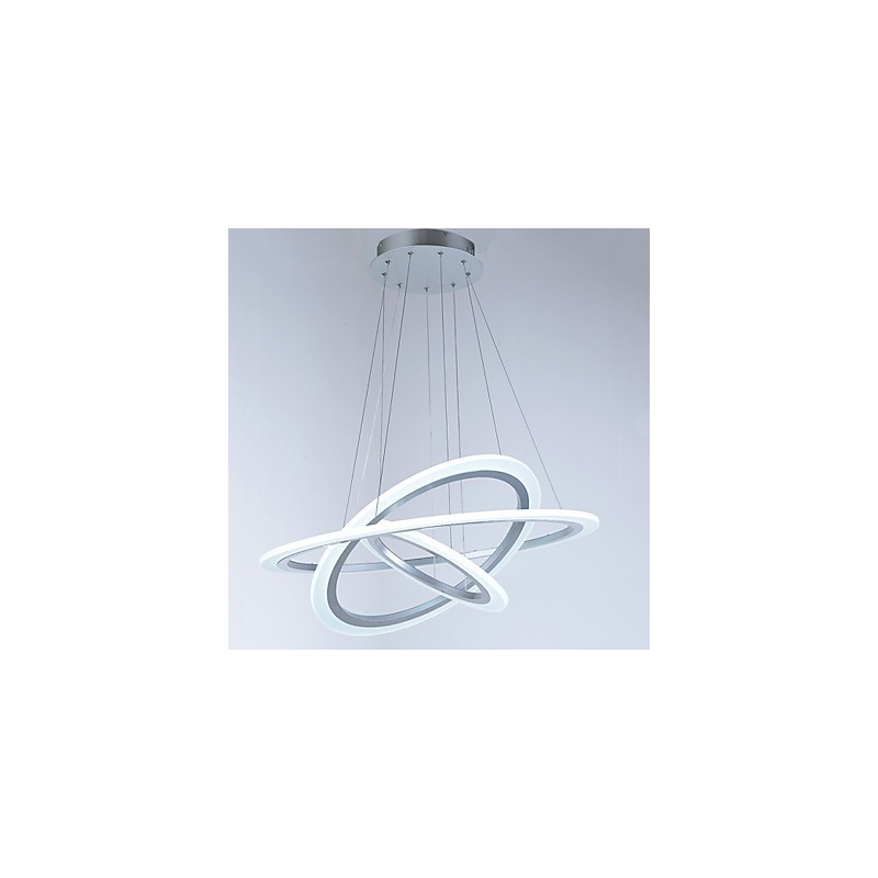 アクリルペンダントライトランプシャンデリア天井照明DIY 3リング付き