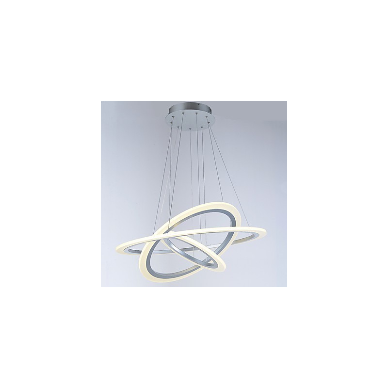 アクリルペンダントライトランプシャンデリア天井照明DIY 3リング付き