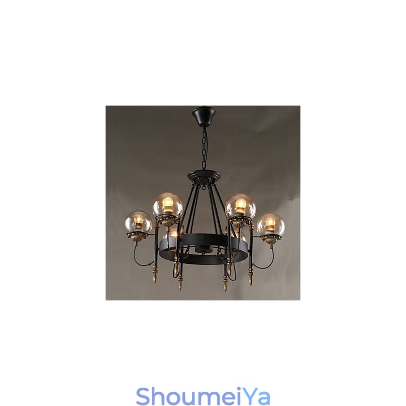 アートガラスボールラウンドビーンストークシャンデリア