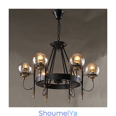 アートガラスボールラウンドビーンストークシャンデリア