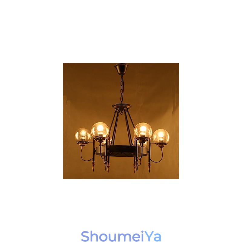 アートガラスボールラウンドビーンストークシャンデリア