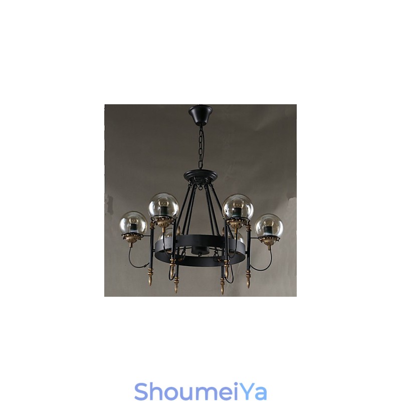 アートガラスボールラウンドビーンストークシャンデリア