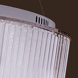 モダンコンテンポラリードラムクリスタル電気メッキペンダントライト