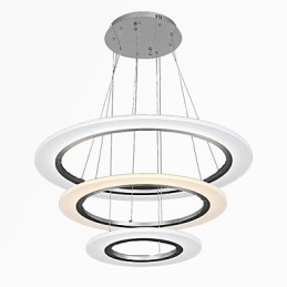 3リングDIYシェイプアクリルペンダントライト天井ランプシャンデリア器具付き