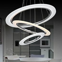 3リングDIYシェイプアクリルペンダントライト天井ランプシャンデリア器具付き