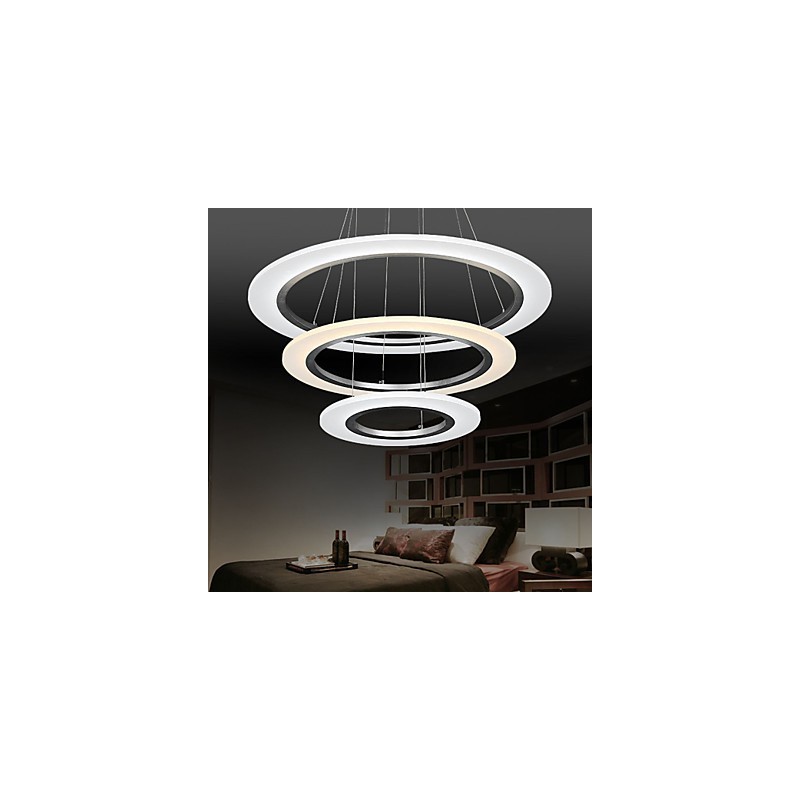 3リングDIYシェイプアクリルペンダントライト天井ランプシャンデリア器具付き