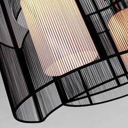 天井ライト モダンデザイン 2灯 ブラック