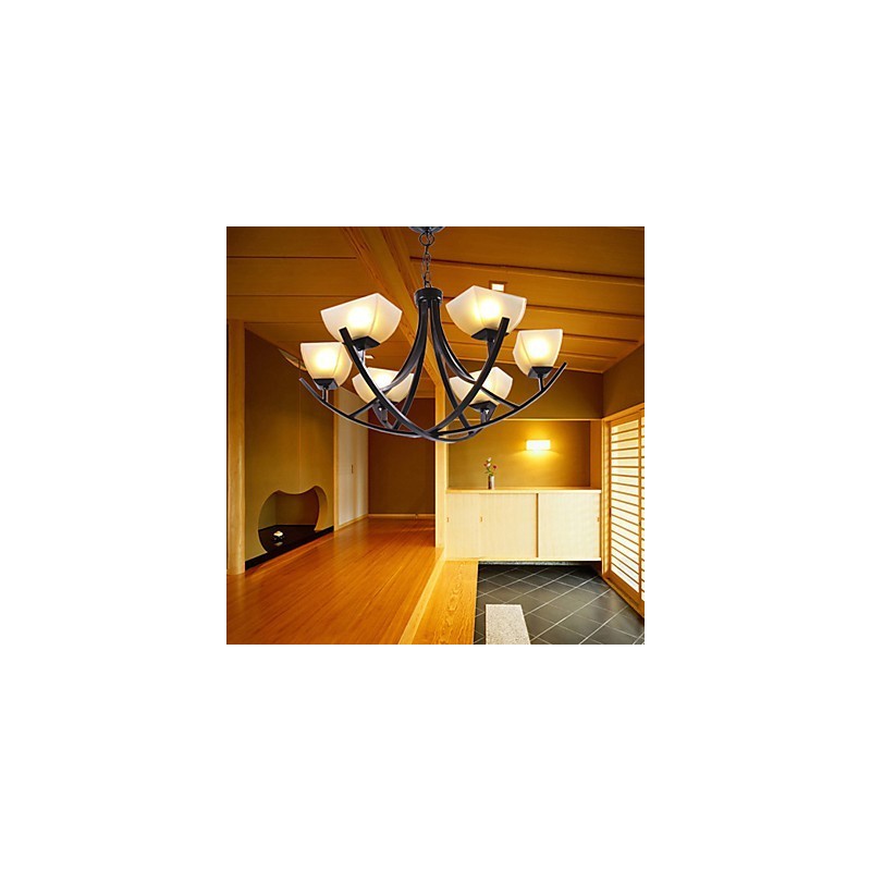 アンティーク調ペンダントライト 6灯