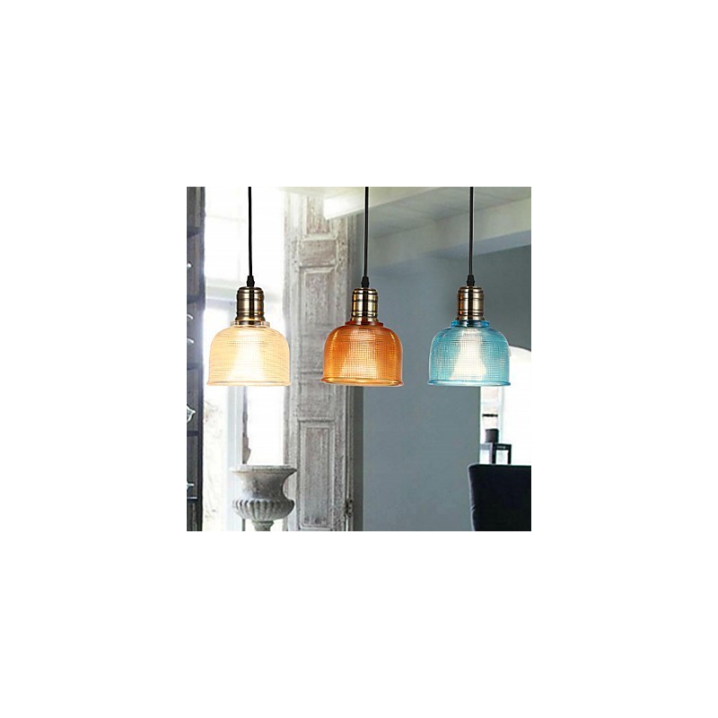 古代の方法を復元した北欧の小さなステンドグラスのシャンデリアの吊り下げ照明