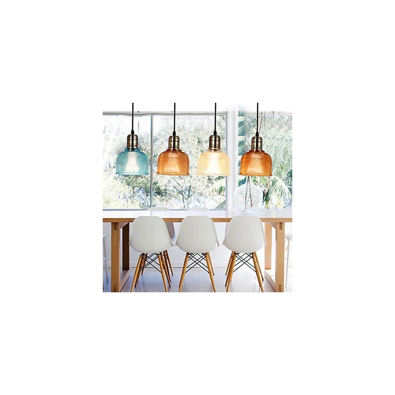 古代の方法を復元した北欧の小さなステンドグラスのシャンデリアの吊り下げ照明